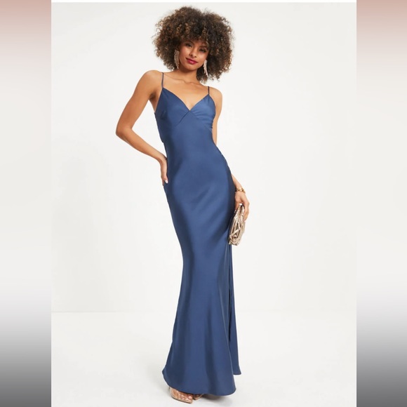 Vici Dresses Wedding Guest Dress Formal Royal Affair Satin Cutout